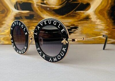 gucci l aveugle|Round & Oval Sunglasses for Women .